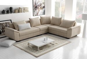 Không đặt sofa dưới xà ngang
